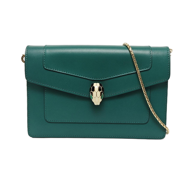 SERPENTI FOREVER Quilted Calfskin Green