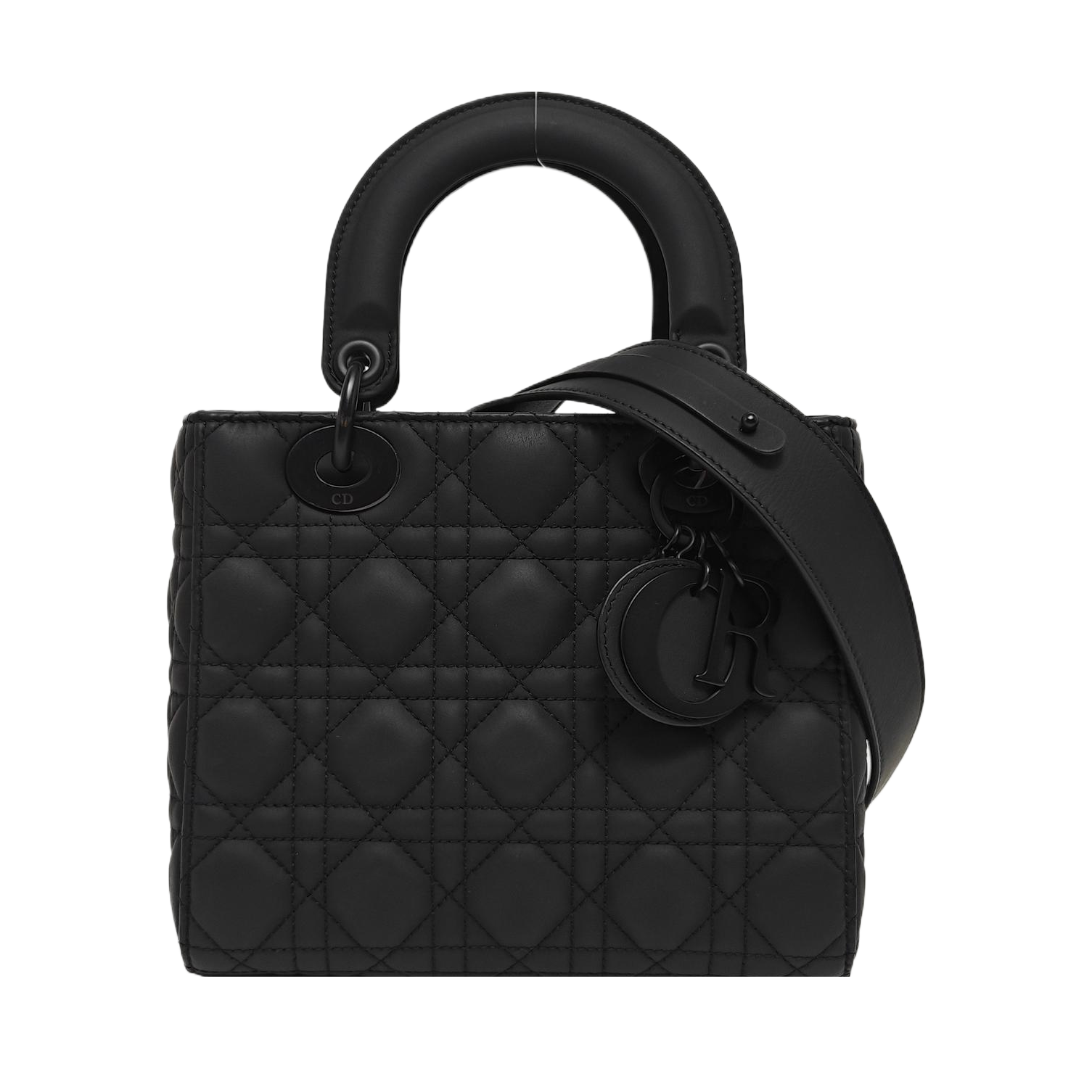 Lady Dior Small Cannage Calfskin Black