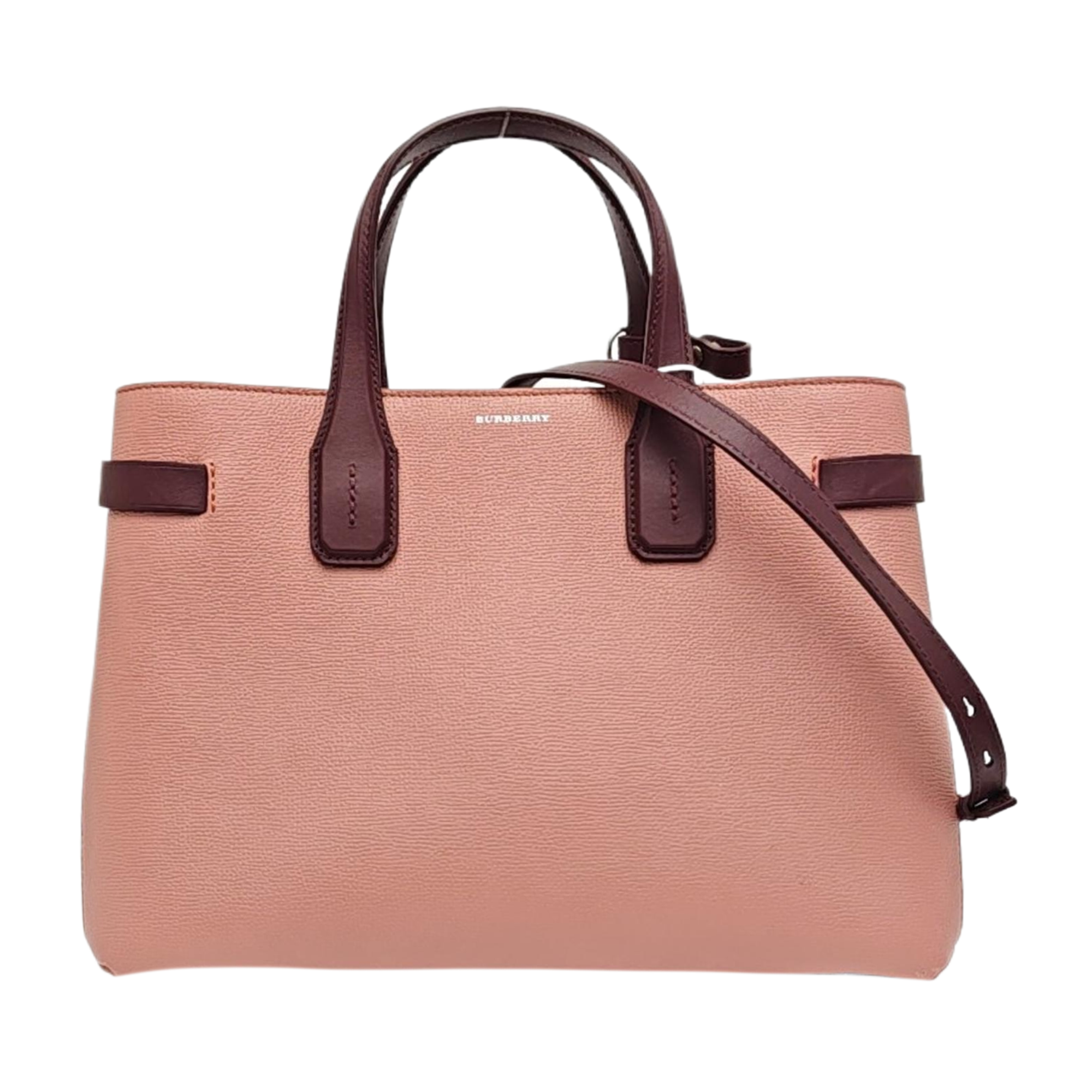 The Banner Medium Calfskin Pink