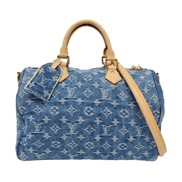 SPEEDY SOFT 30 Monogram Denim Blue