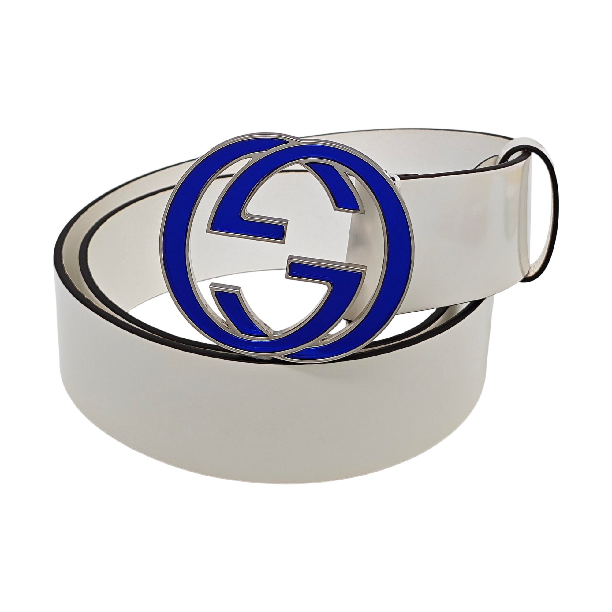 Leather Belt White