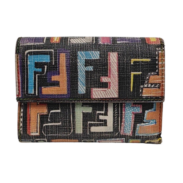 Monogram Coated Canvas Wallet Multicolor