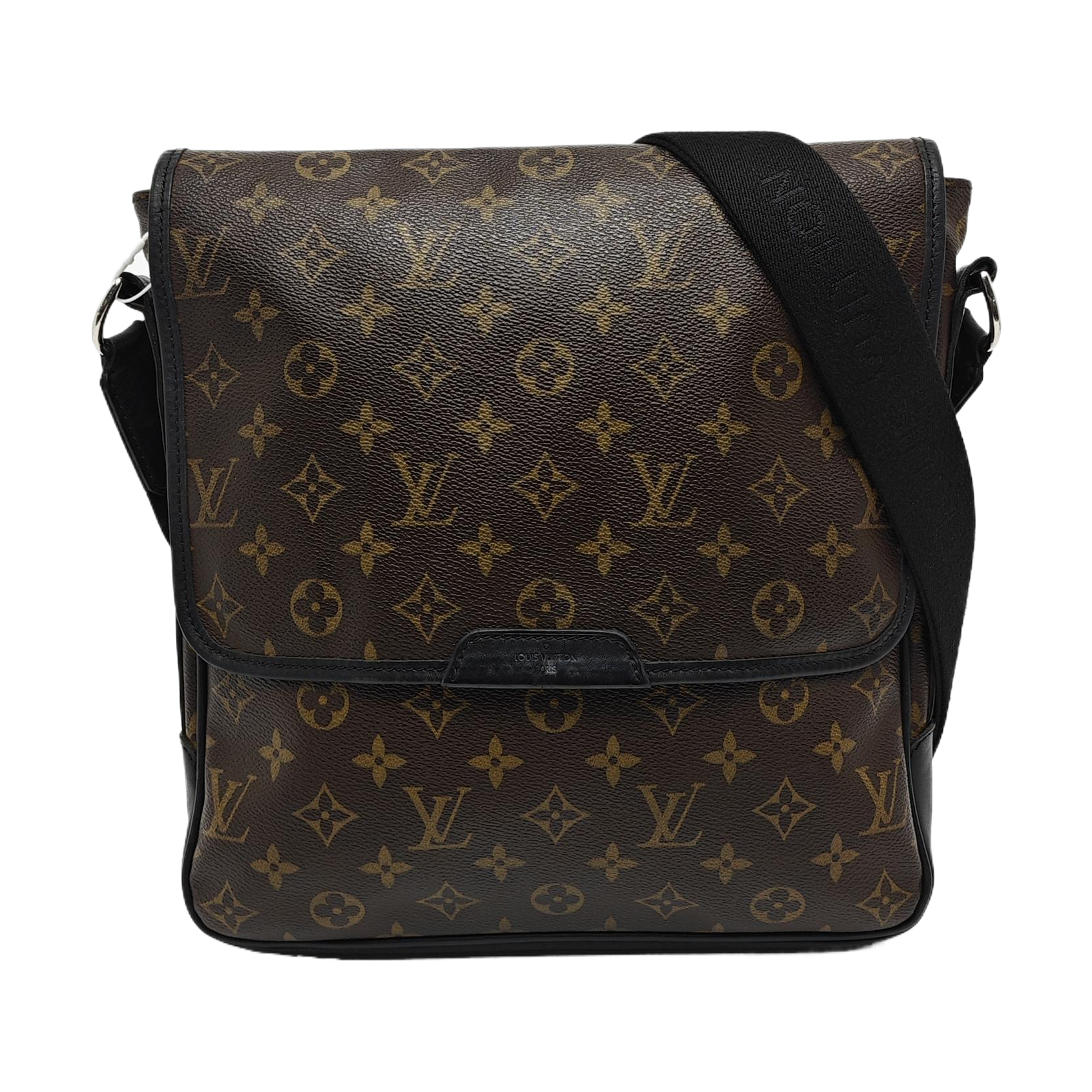 Monogram Coated Canvas Shoulder Bag Brown
