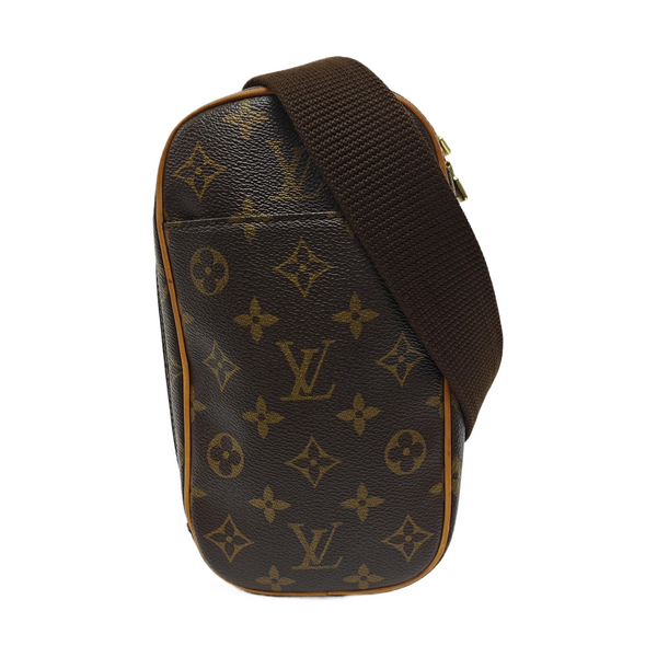 GANGE Monogram Coated Canvas Brown