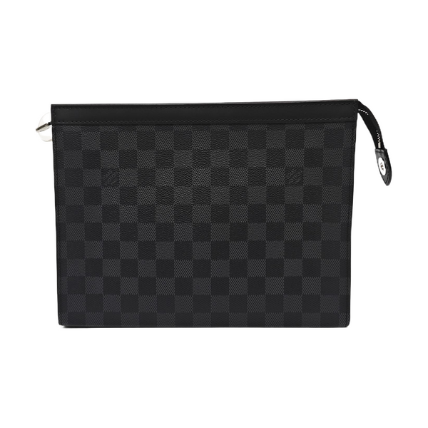 Pochette Voyag MM Damier Graphite Coated Canvas Gray