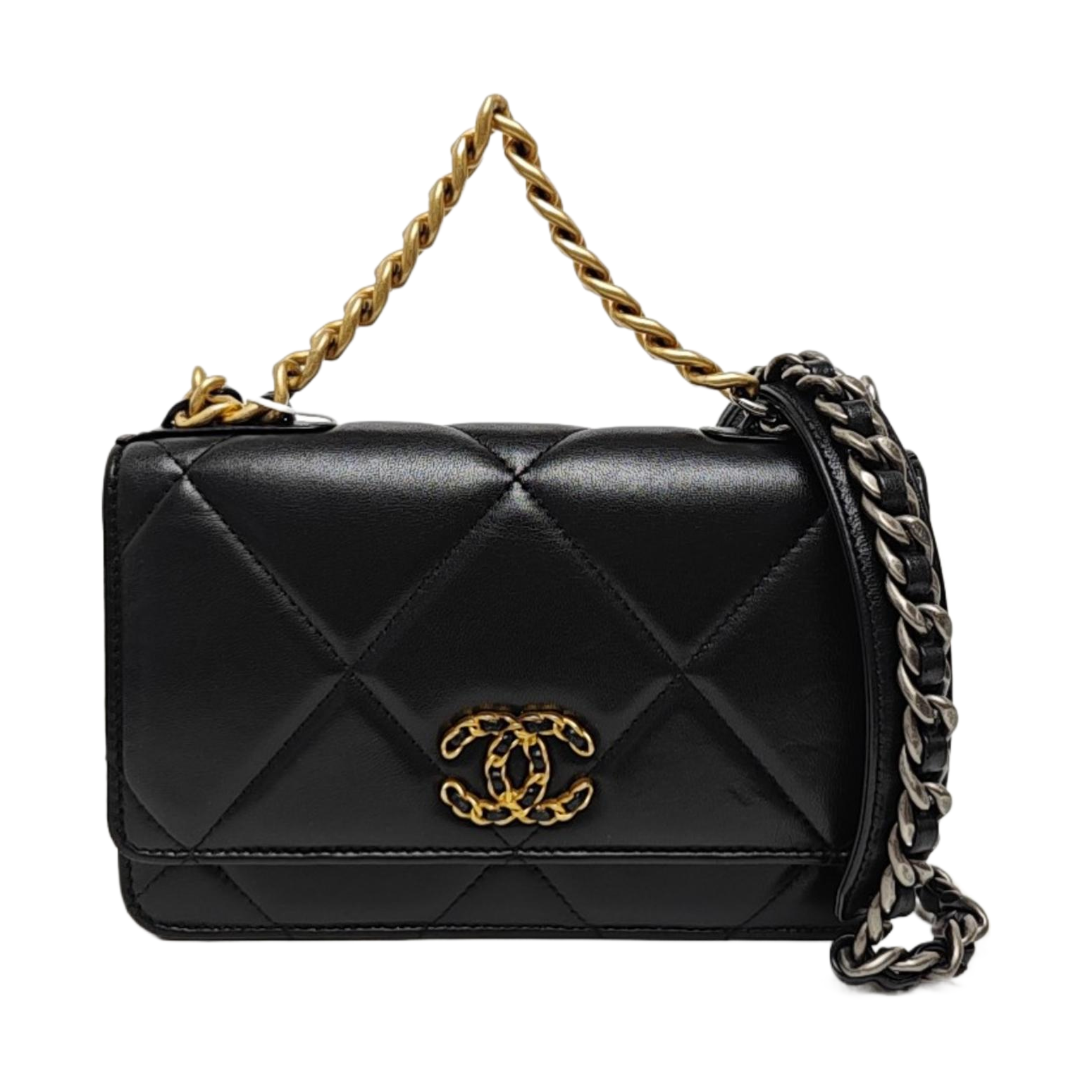 CHANEL 19 WOC Quilted Lambskin Black
