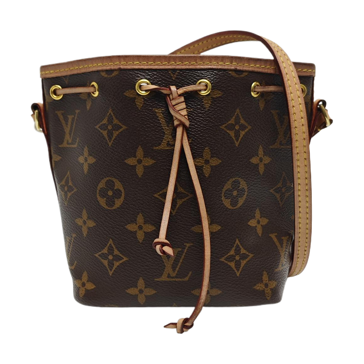 NÉONOÉ Nano Monogram Coated Canvas Brown