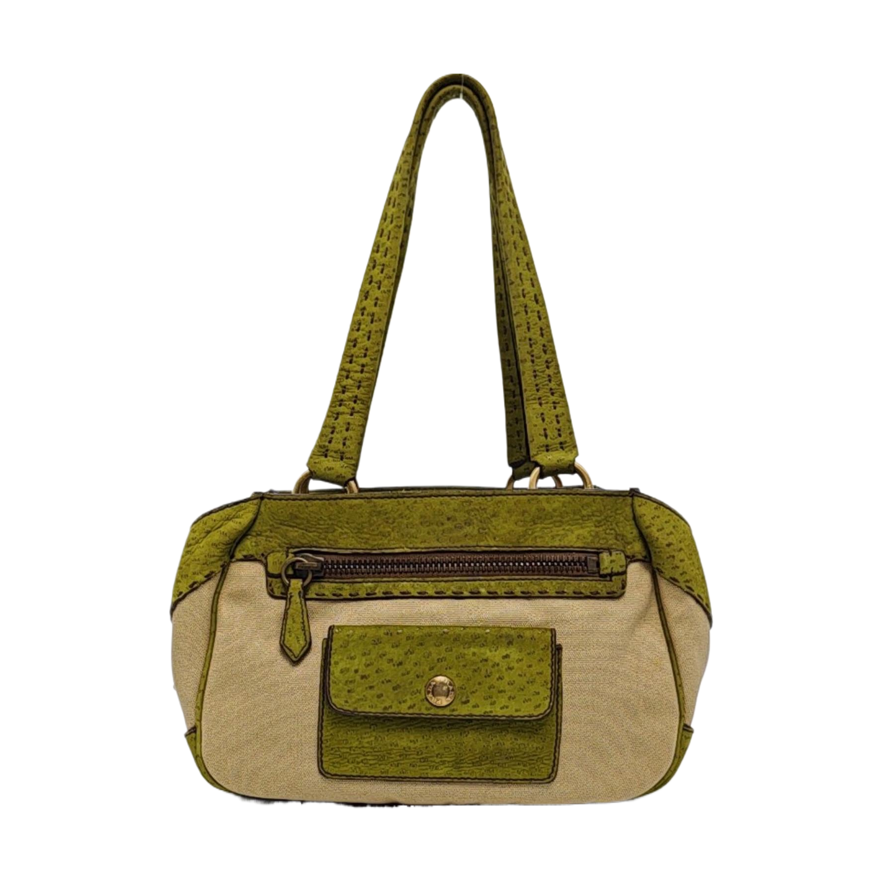 Canvas Top Handle Bag Multicolor