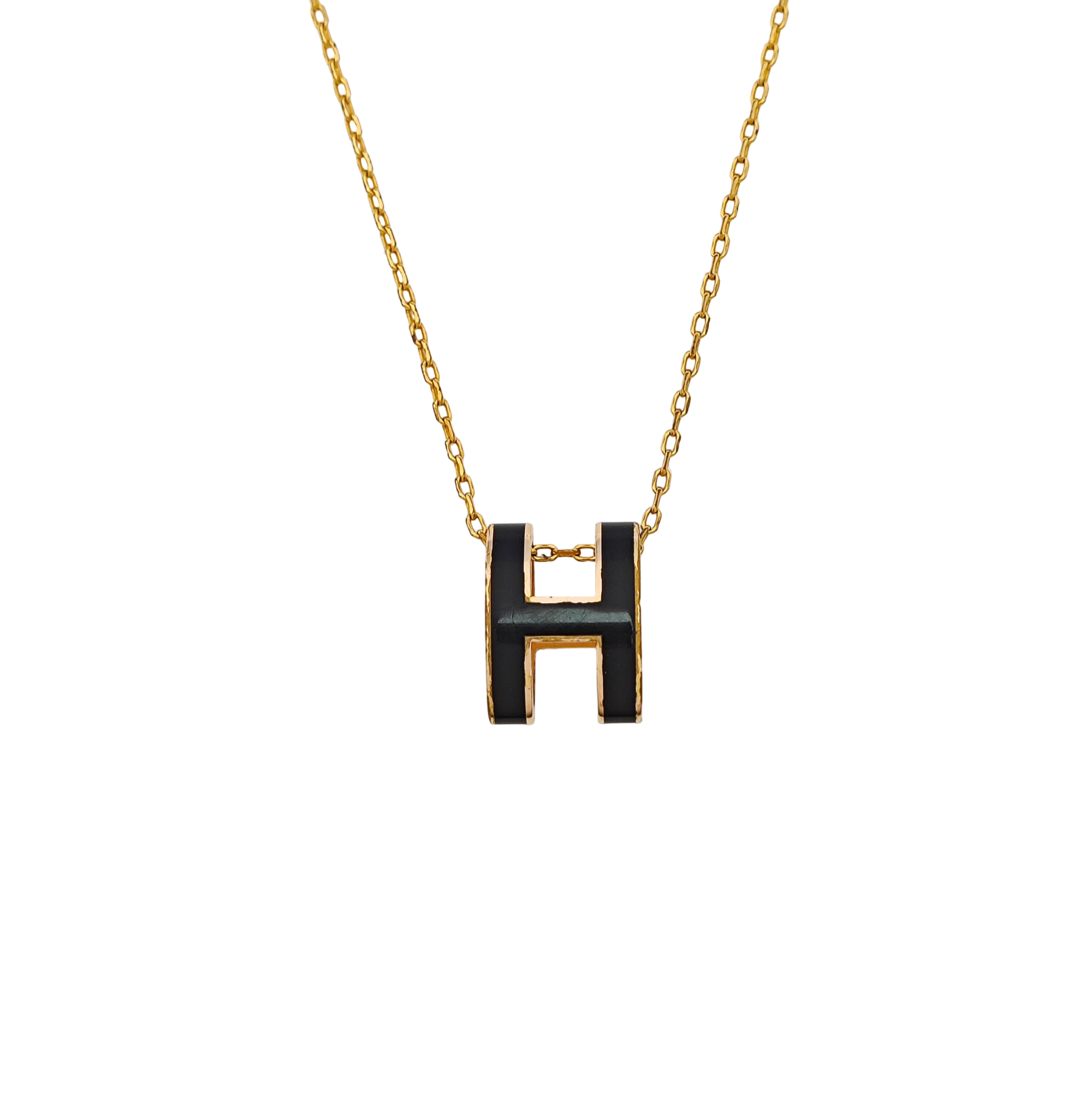 Pop H Metal Gold Necklace