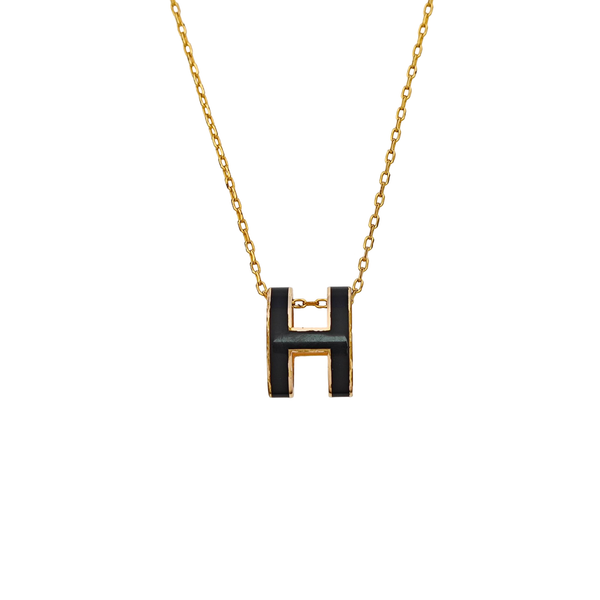 Pop H Metal Gold Necklace