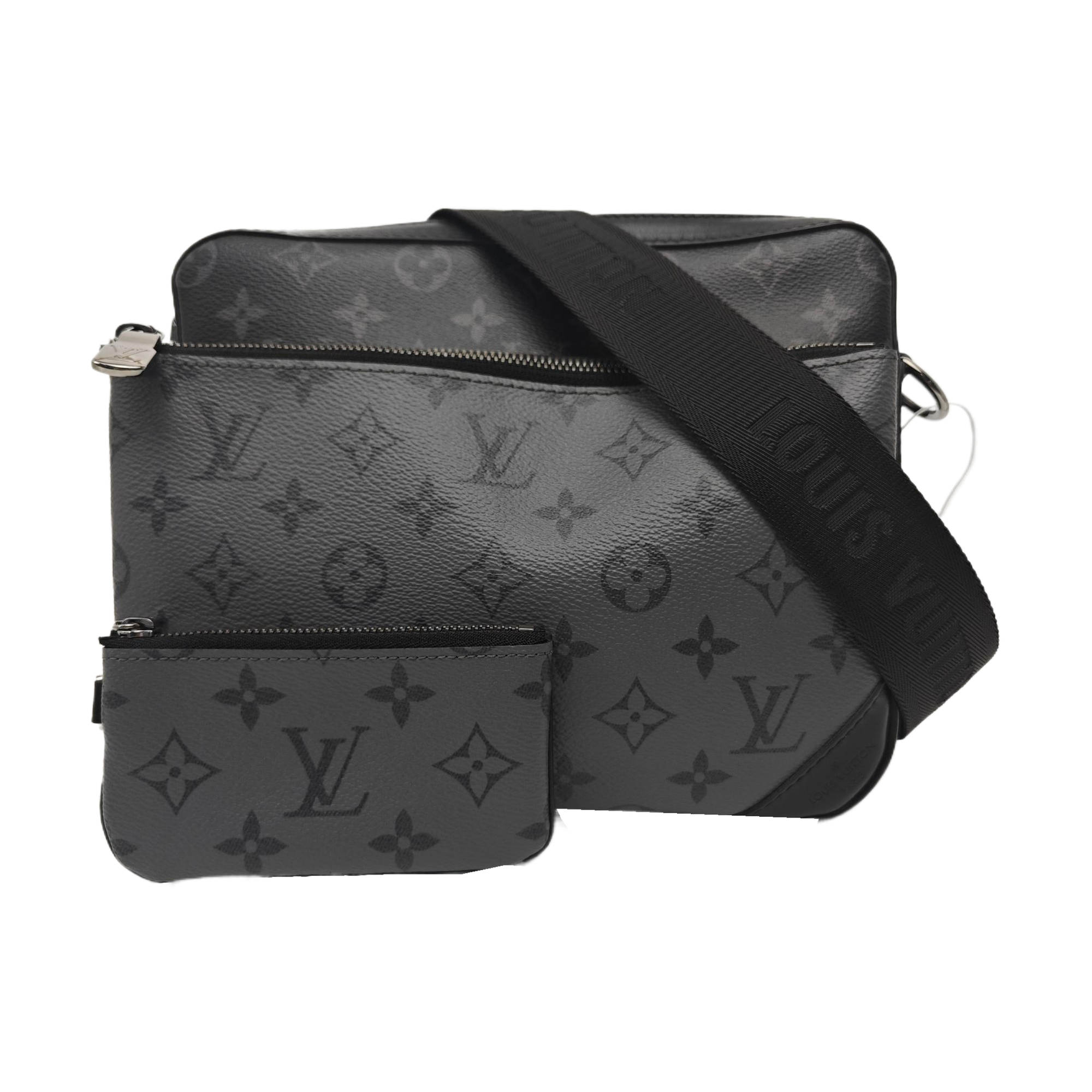 TRIO Monogram Coated Canvas Gray