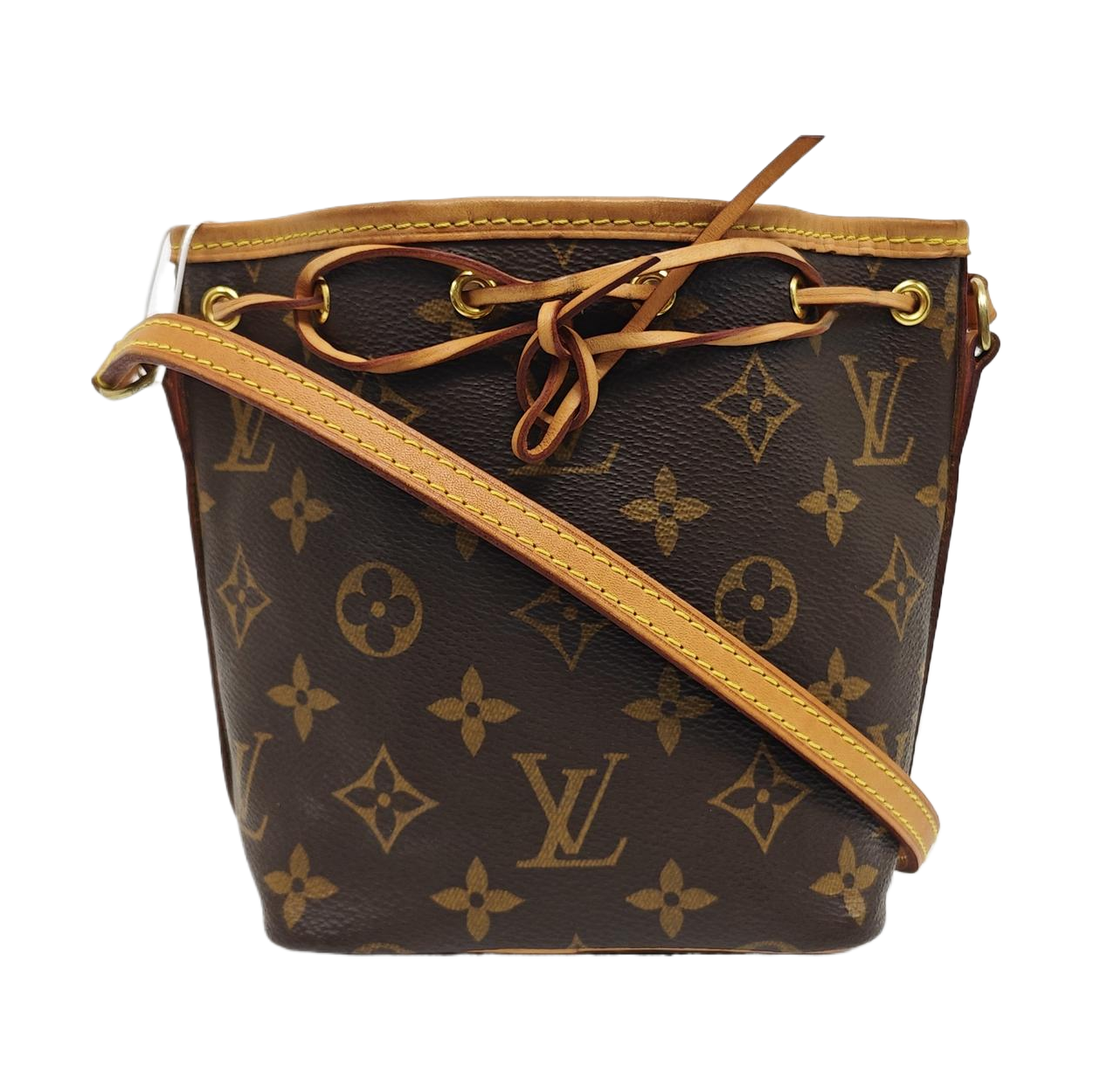 NÉONOÉ Nano Monogram Coated Canvas Brown