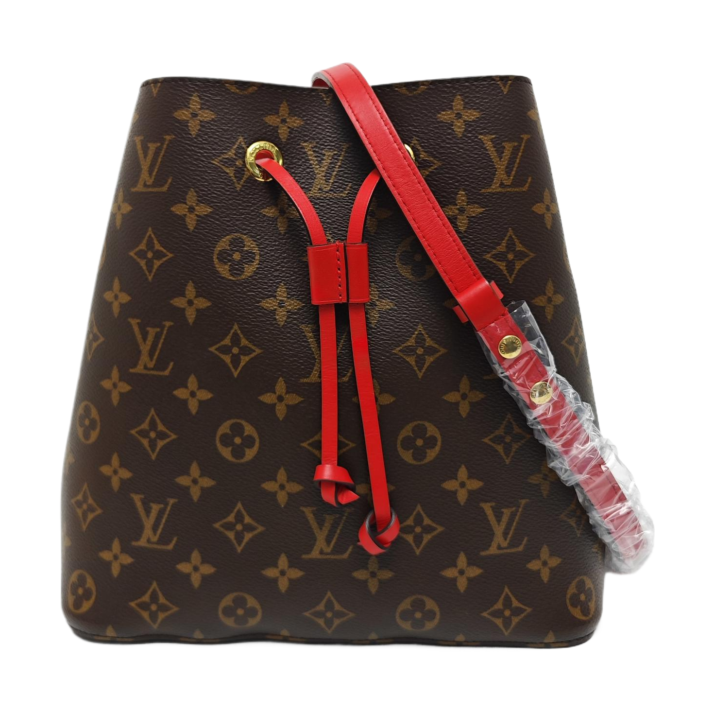 NÉONOÉ MM Monogram Coated Canvas Brown