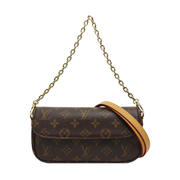 IVY Monogram Coated Canvas Brown