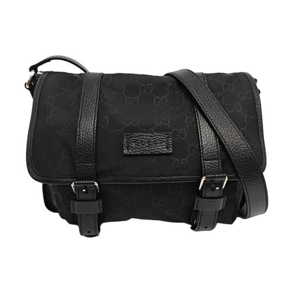 Messenger Monogram Fabric Black