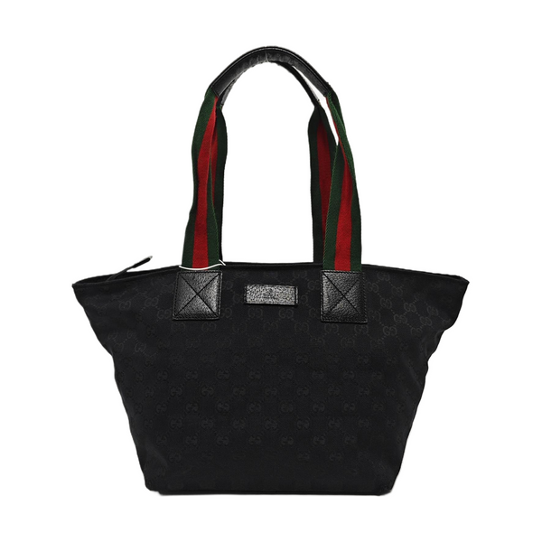 Monogram Canvas Tote Bag Black