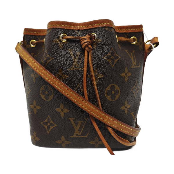 NÉONOÉ Nano Monogram Coated Canvas Brown