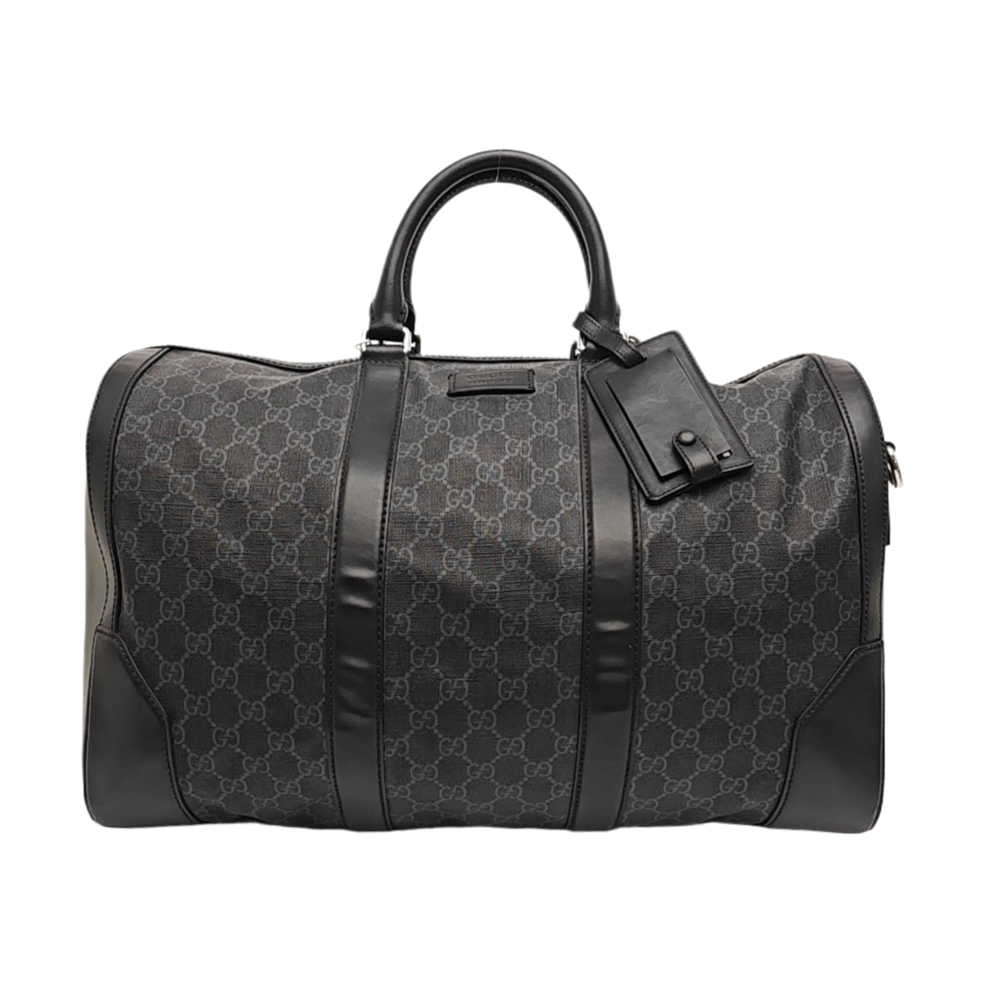 Monogram Coated Canvas Top Handle Bag Black