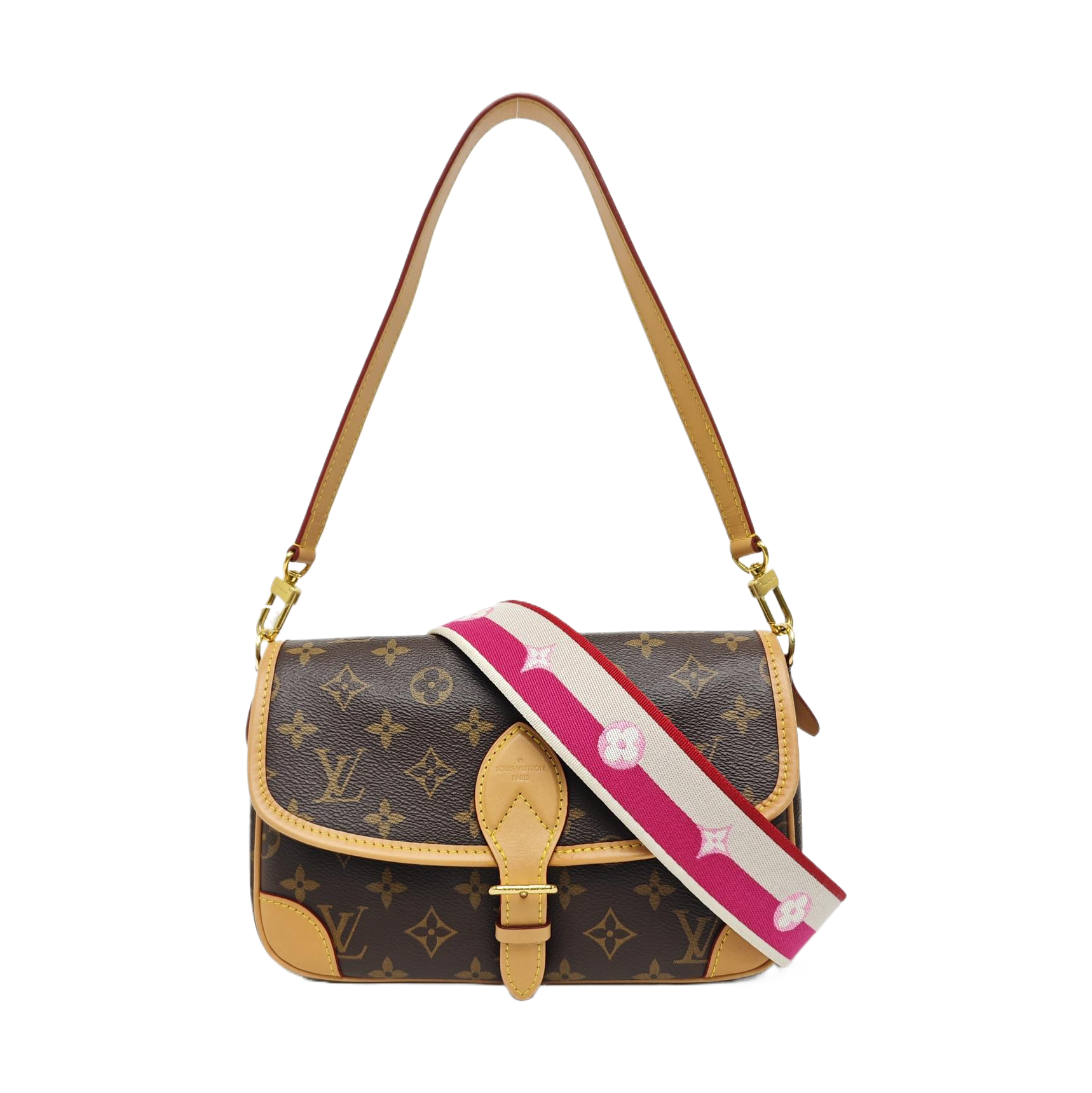 DIANE Monogram Coated Canvas Brown