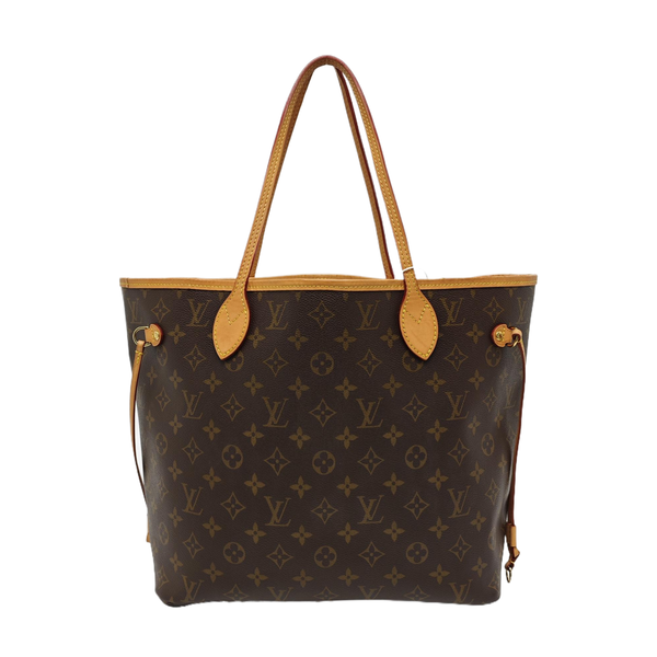 NEVERFULL MM Monogram Coated Canvas Brown