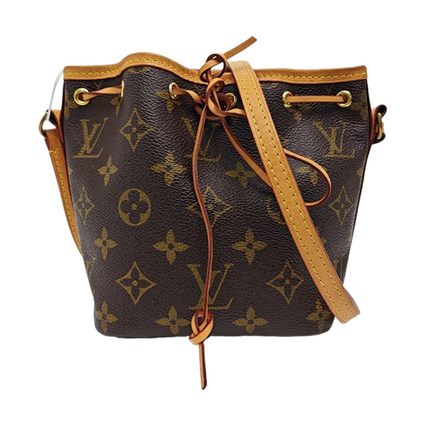 NÉONOÉ Nano Monogram Coated Canvas Brown