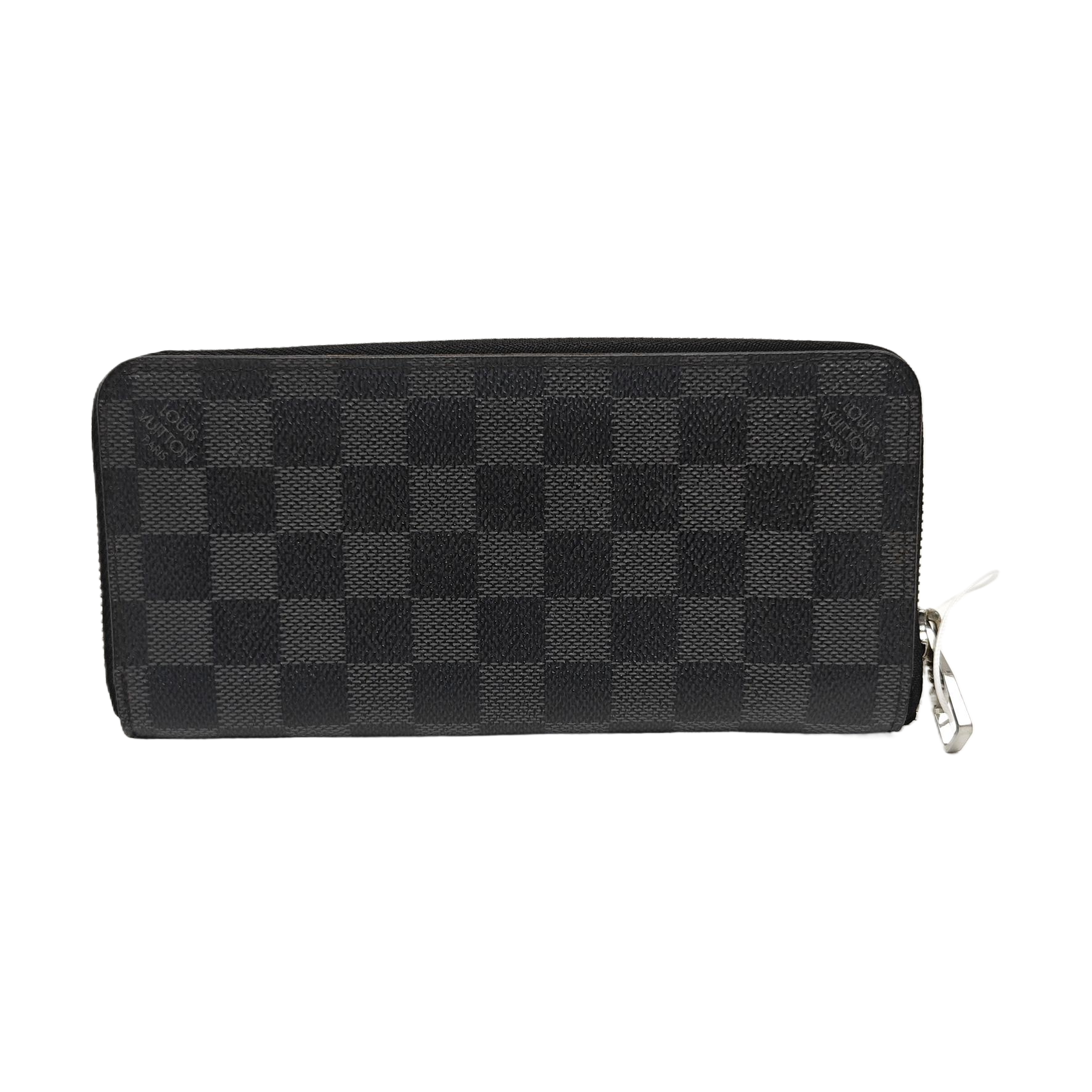 ZIPPY Damier Graphite Coated Canvas Gray Wallet
