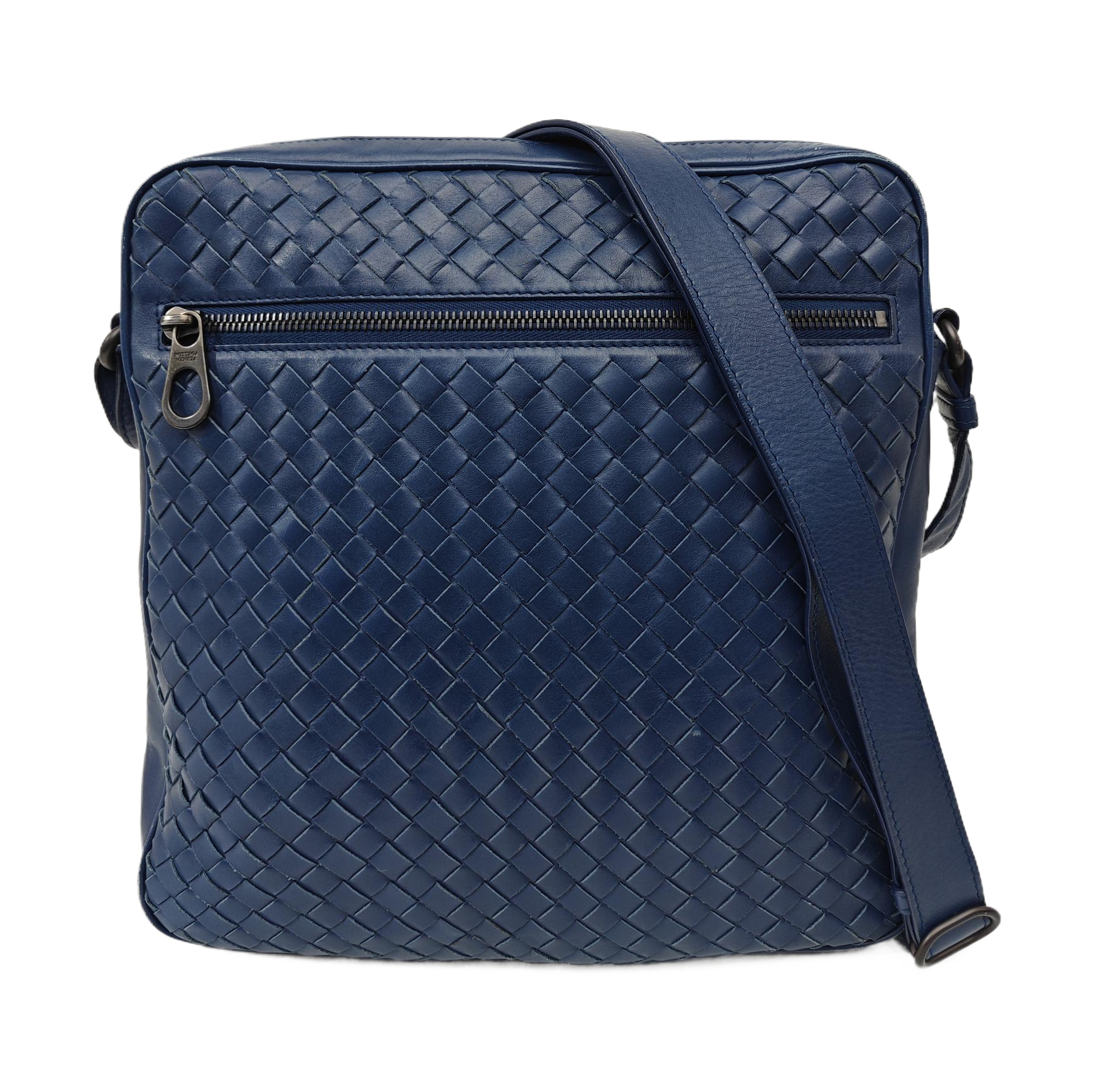 Calfskin Crossbody Bag Blue