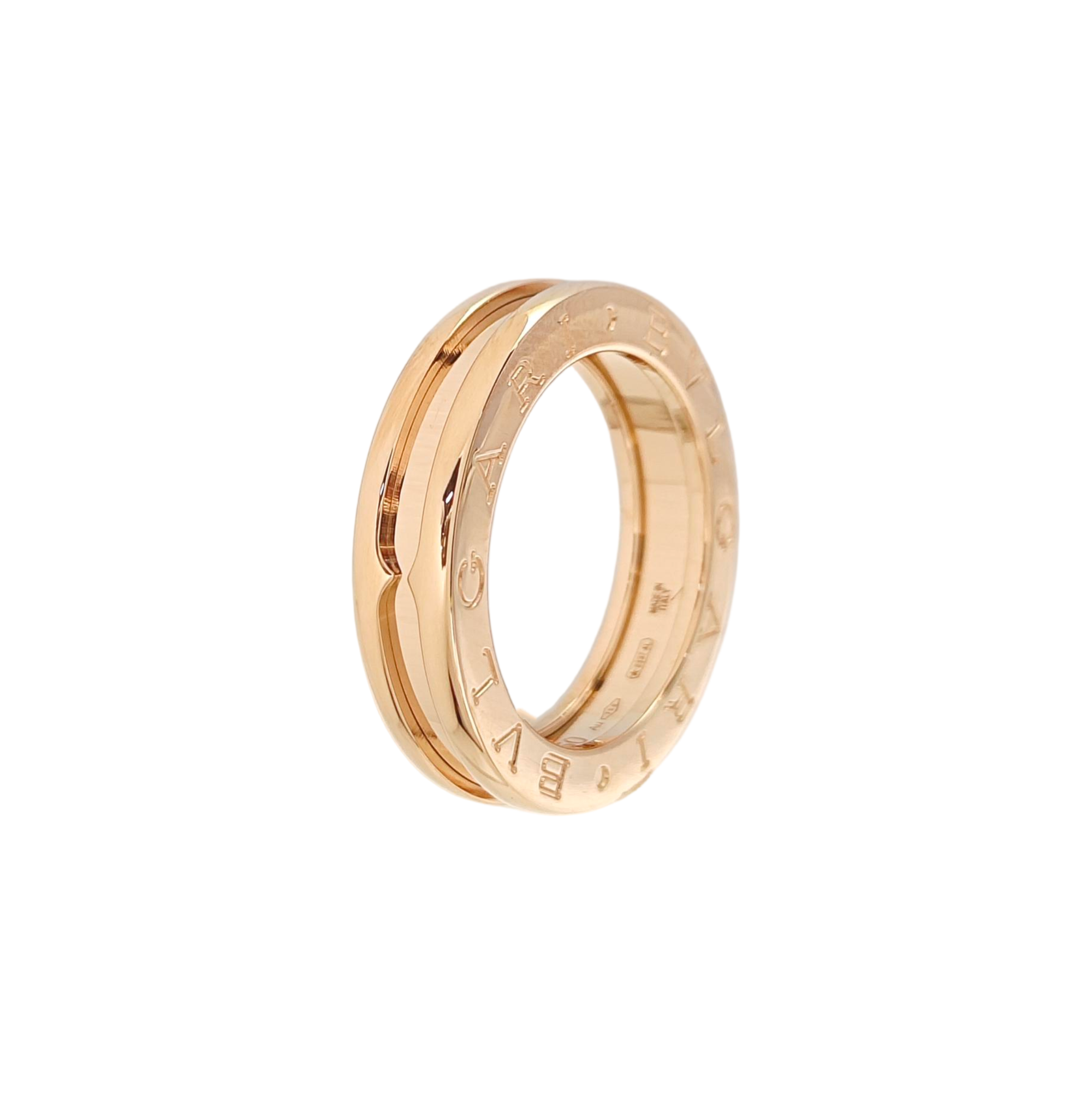 B.ZERO1 18k Rose Gold Ring EU 50