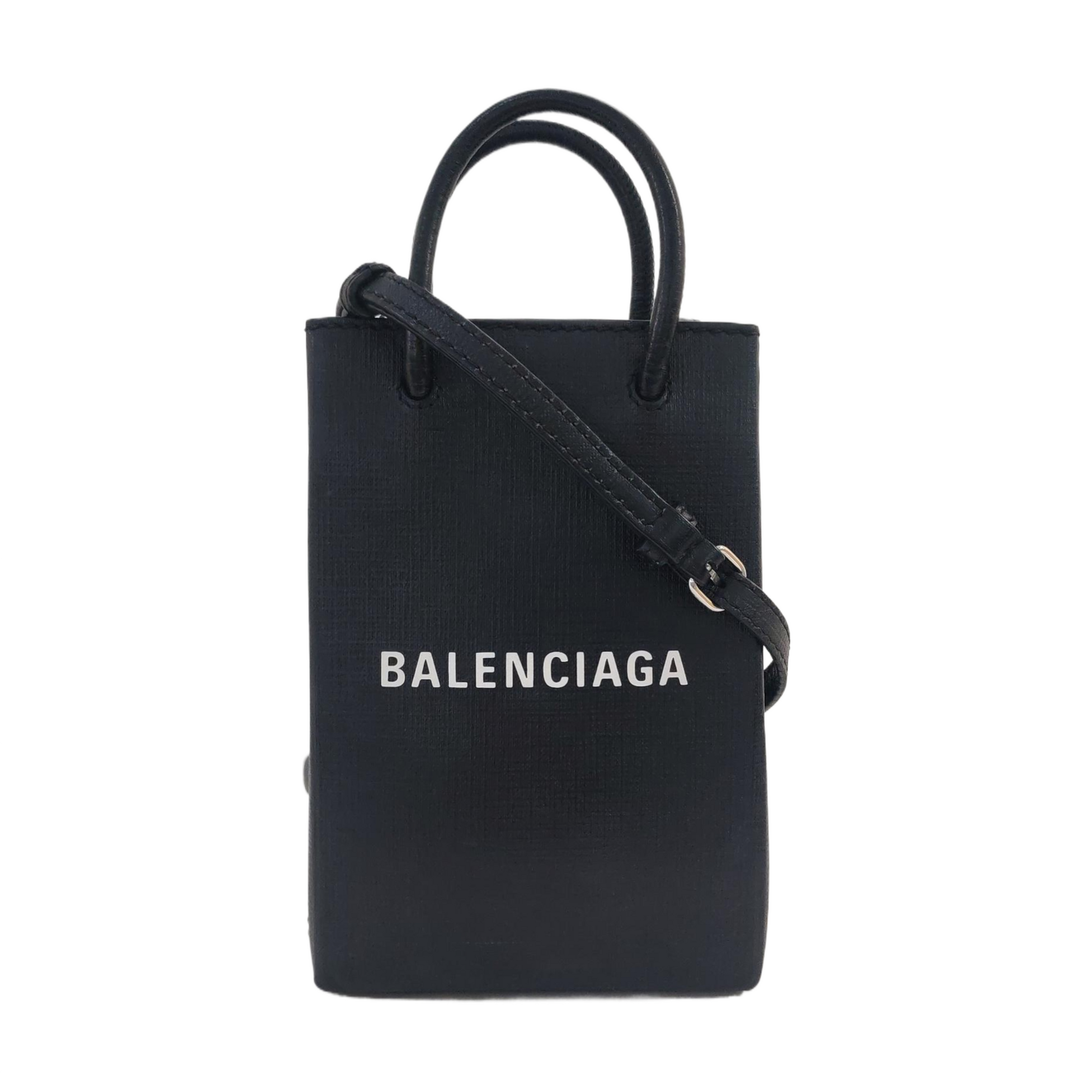 Shopping Bag Calfskin Black