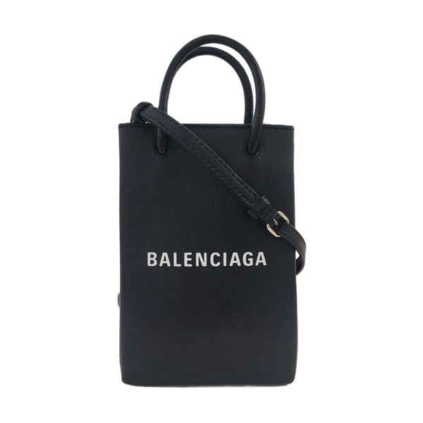 Shopping Bag Calfskin Black