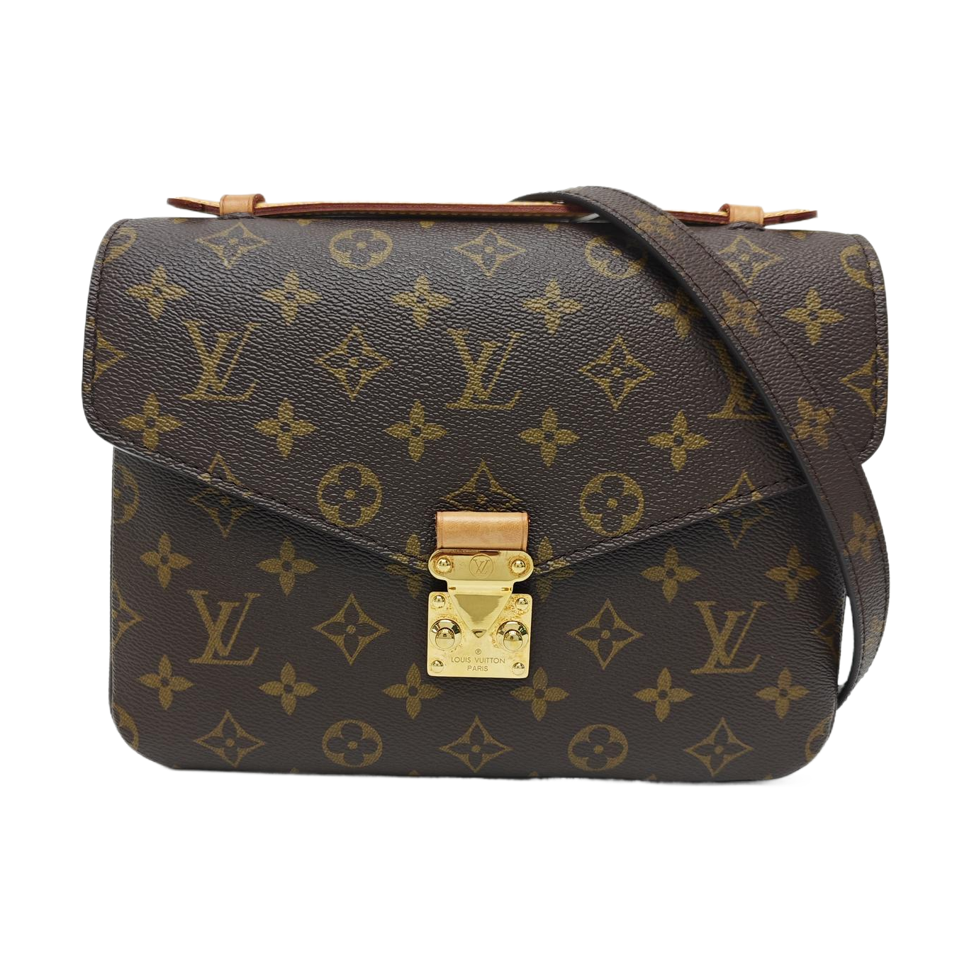 MÉTIS MM Monogram Coated Canvas Brown