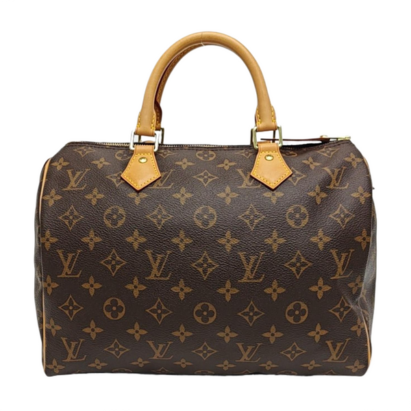 SPEEDY 30 Monogram Coated Canvas Brown