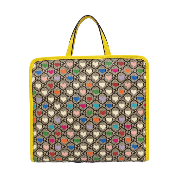 Children’s GG Bucket Monogram Coated Canvas Beige