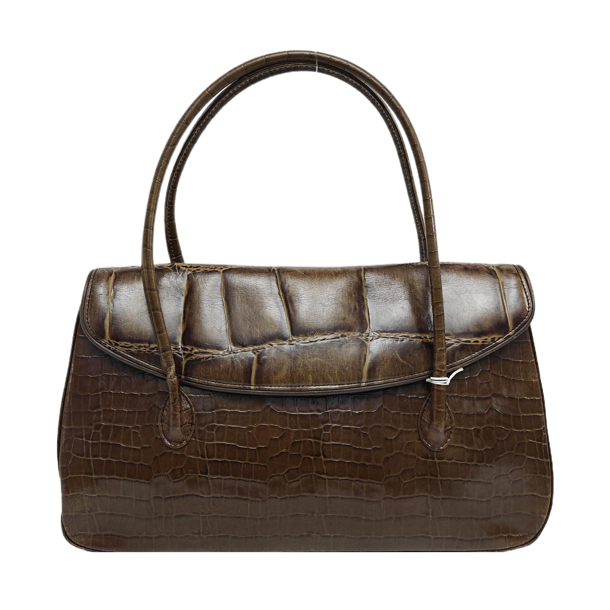 Calfskin Shoulder Bag Brown
