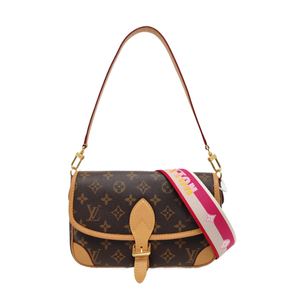 DIANE Monogram Coated Canvas Brown