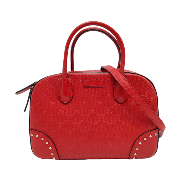 Microguccissima Calfskin Red