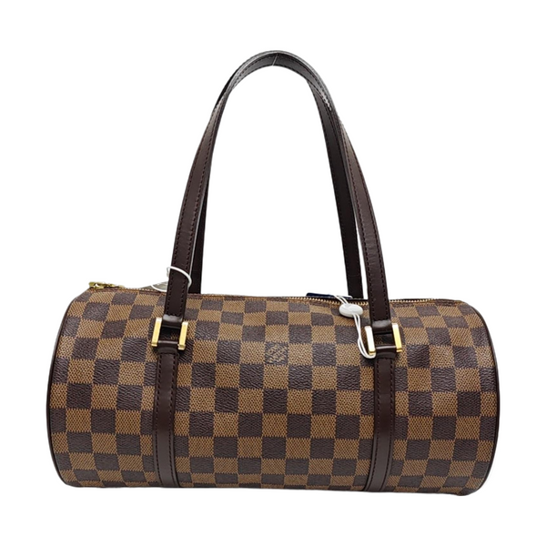 PAPILLON 30 Damier Ebene Coated Canvas Brown