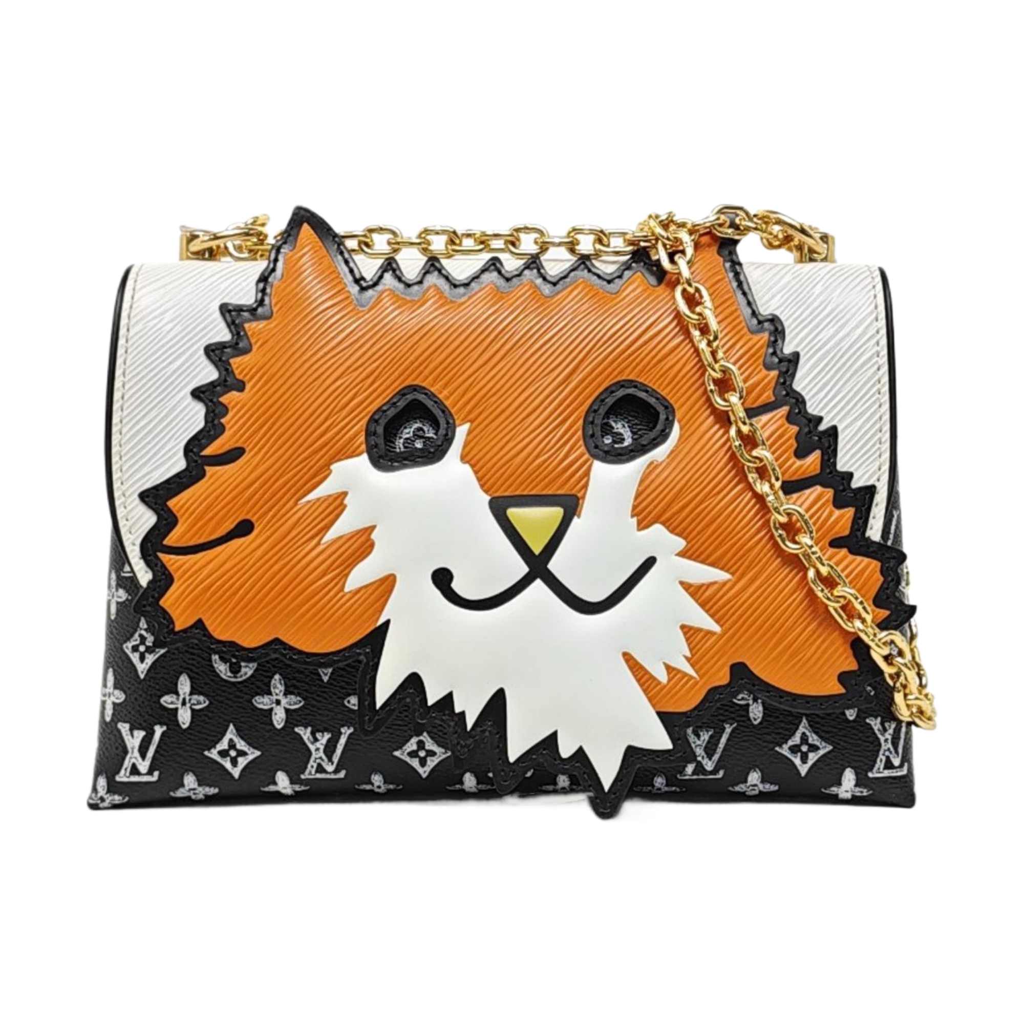 ORANGE CAT Monogram Calfskin Multicolor