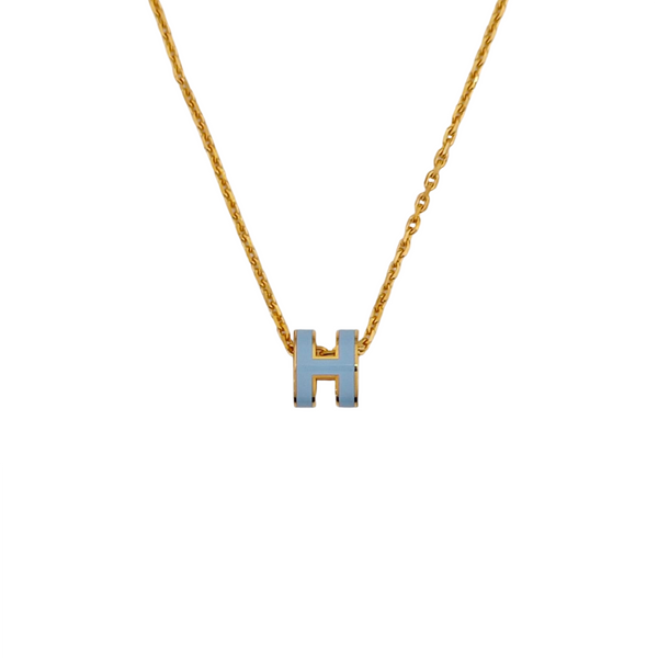 Pop H Metal Gold Necklace