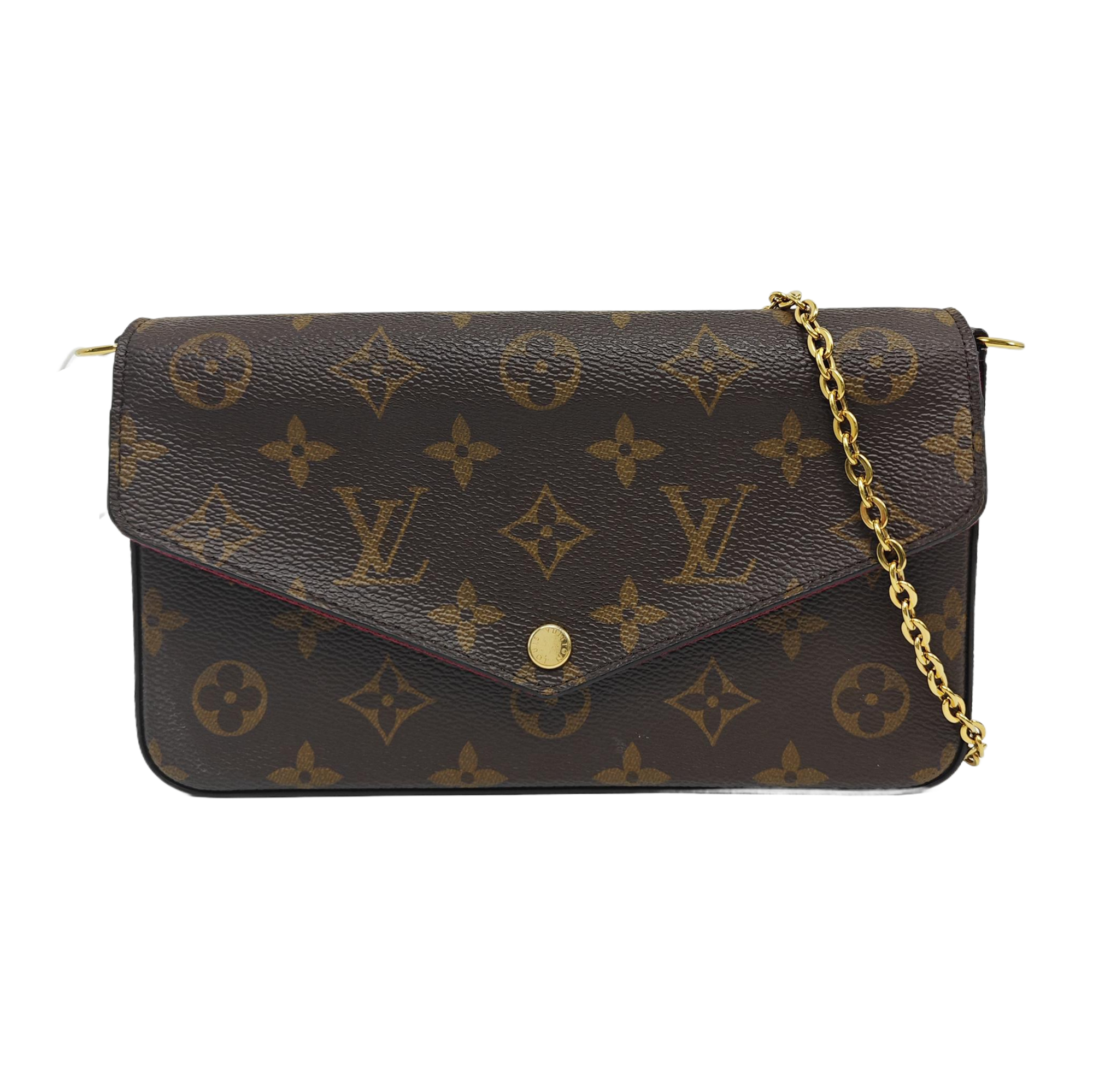 FÉLICIE Monogram Coated Canvas Brown