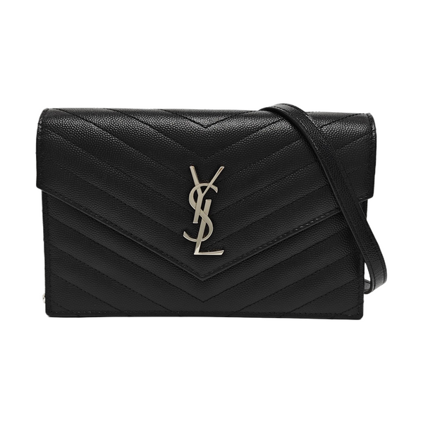 MONOGRAM WOC Chevron Calfskin Black