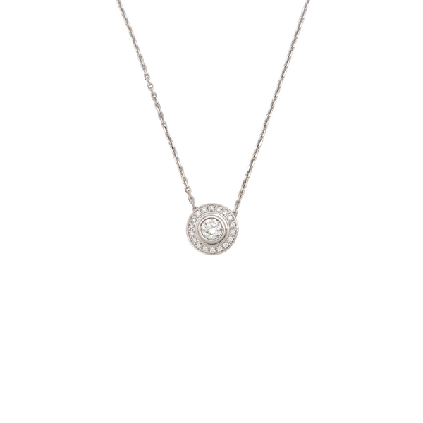 CARTIER D'AMOUR 18k White Gold Silver Necklace