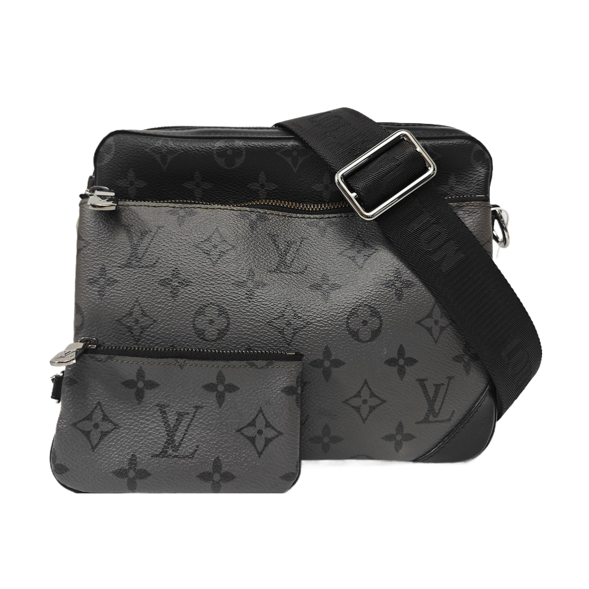 TRIO Monogram Coated Canvas Gray