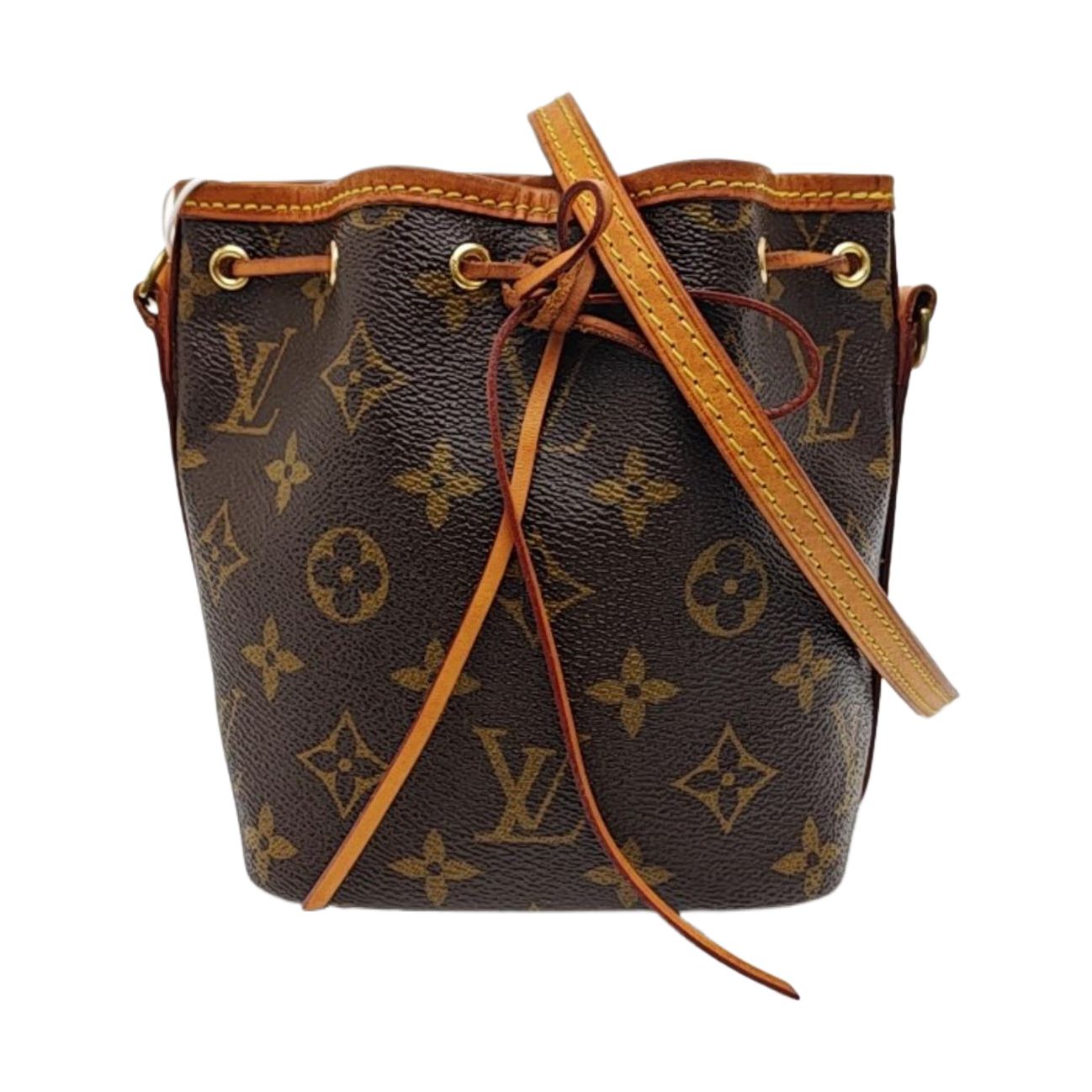 NÉONOÉ Nano Monogram Coated Canvas Brown