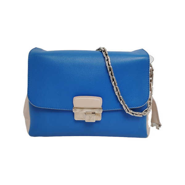 New Lock Calfskin Blue
