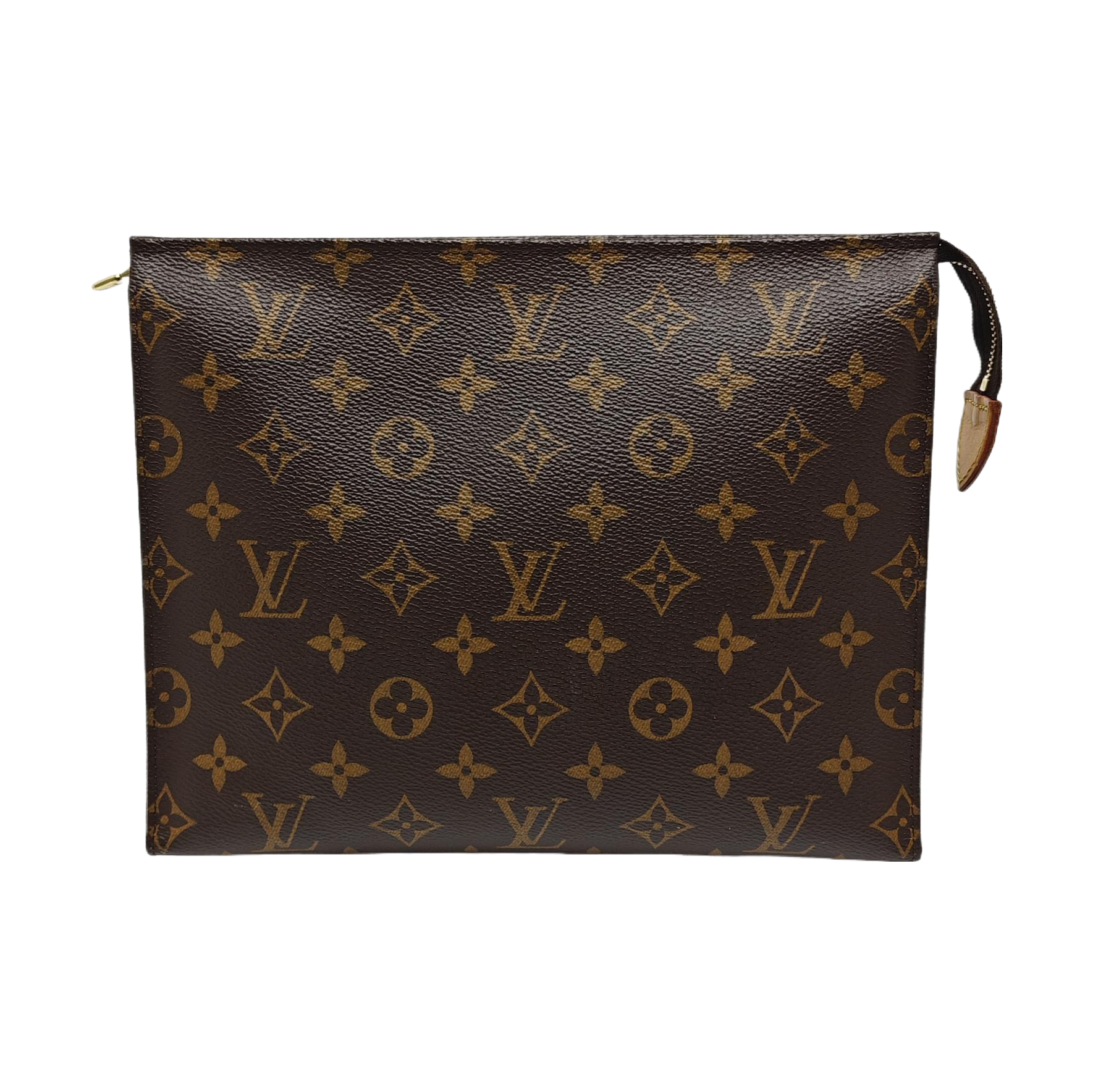 TOILET POCKET 26 Monogram Coated Canvas Brown