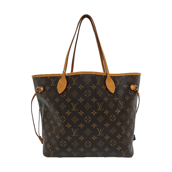 NEVERFULL MM Monogram Coated Canvas Brown