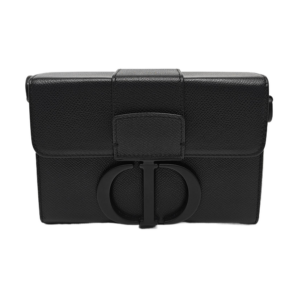 30 Montaigne Mini Calfskin Black