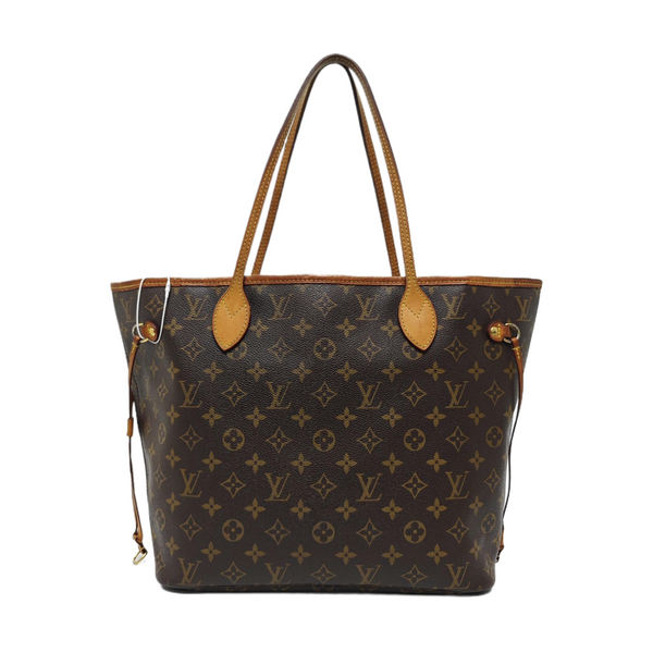 NEVERFULL MM Monogram Coated Canvas Brown
