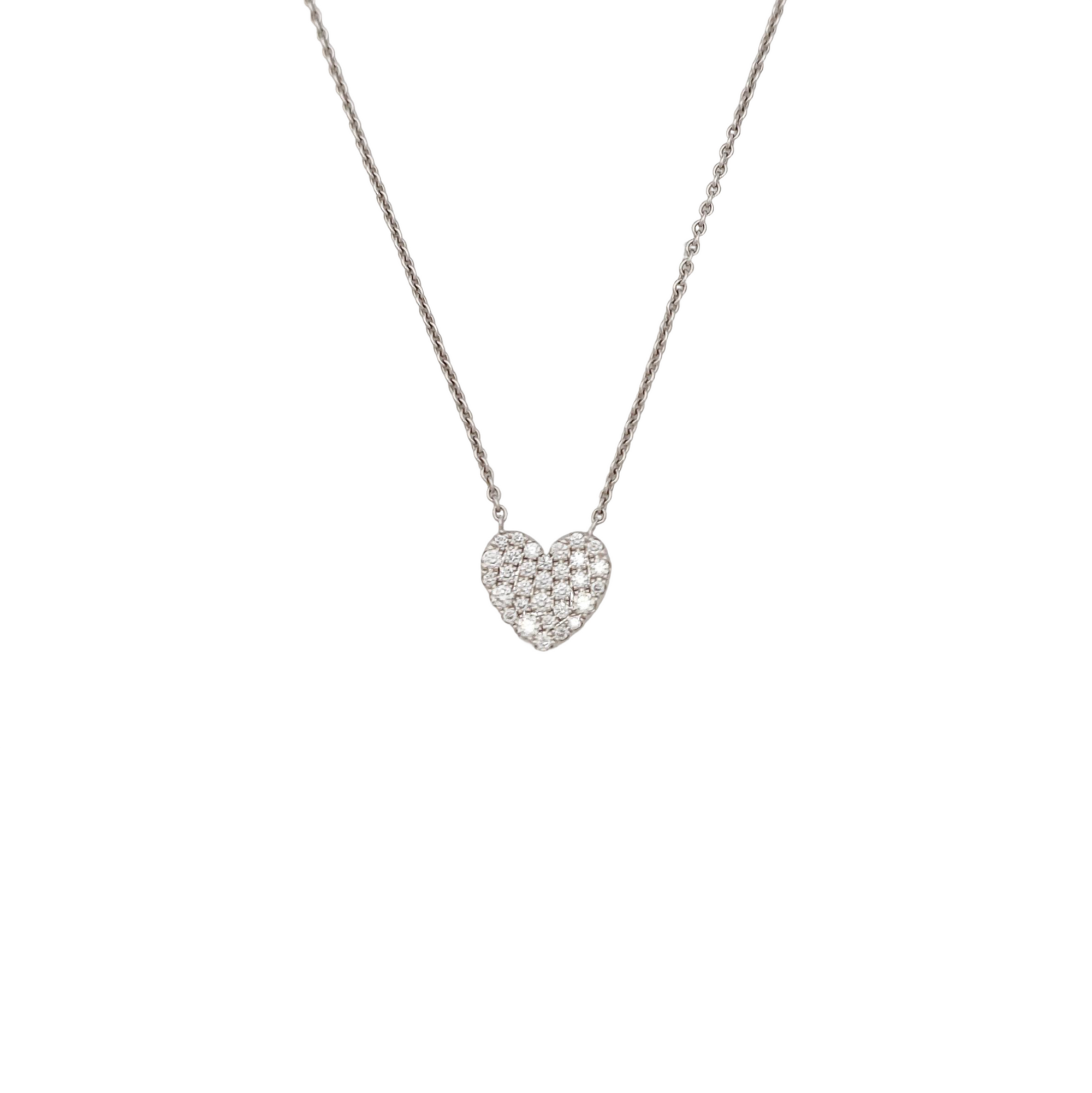 Tiffany Cobblestone 18k White Gold Silver Necklace